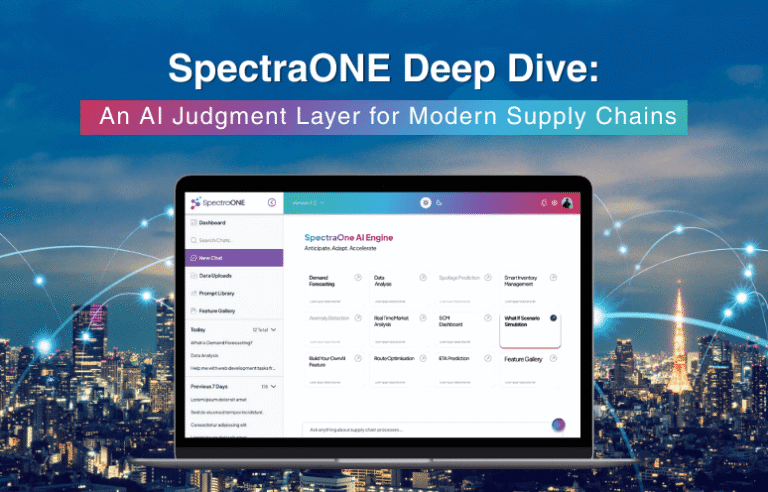 SpectraONE Deep Dive: An AI Judgment Layer for Modern Supply Chains