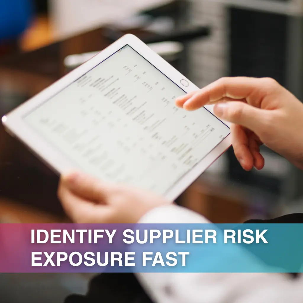 Supply chain network visualization data