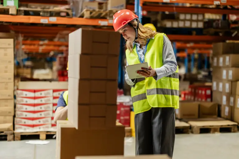 logistics-manager-reviewing-stock-levels