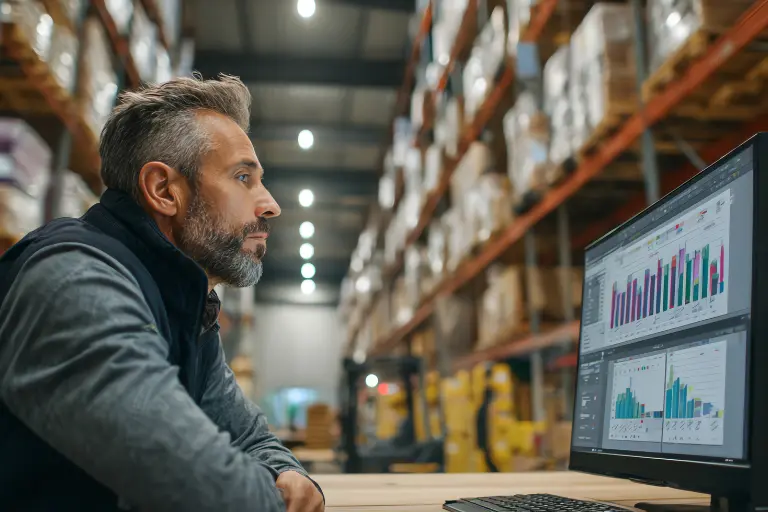warehouse-manager-reviewing-data-screen